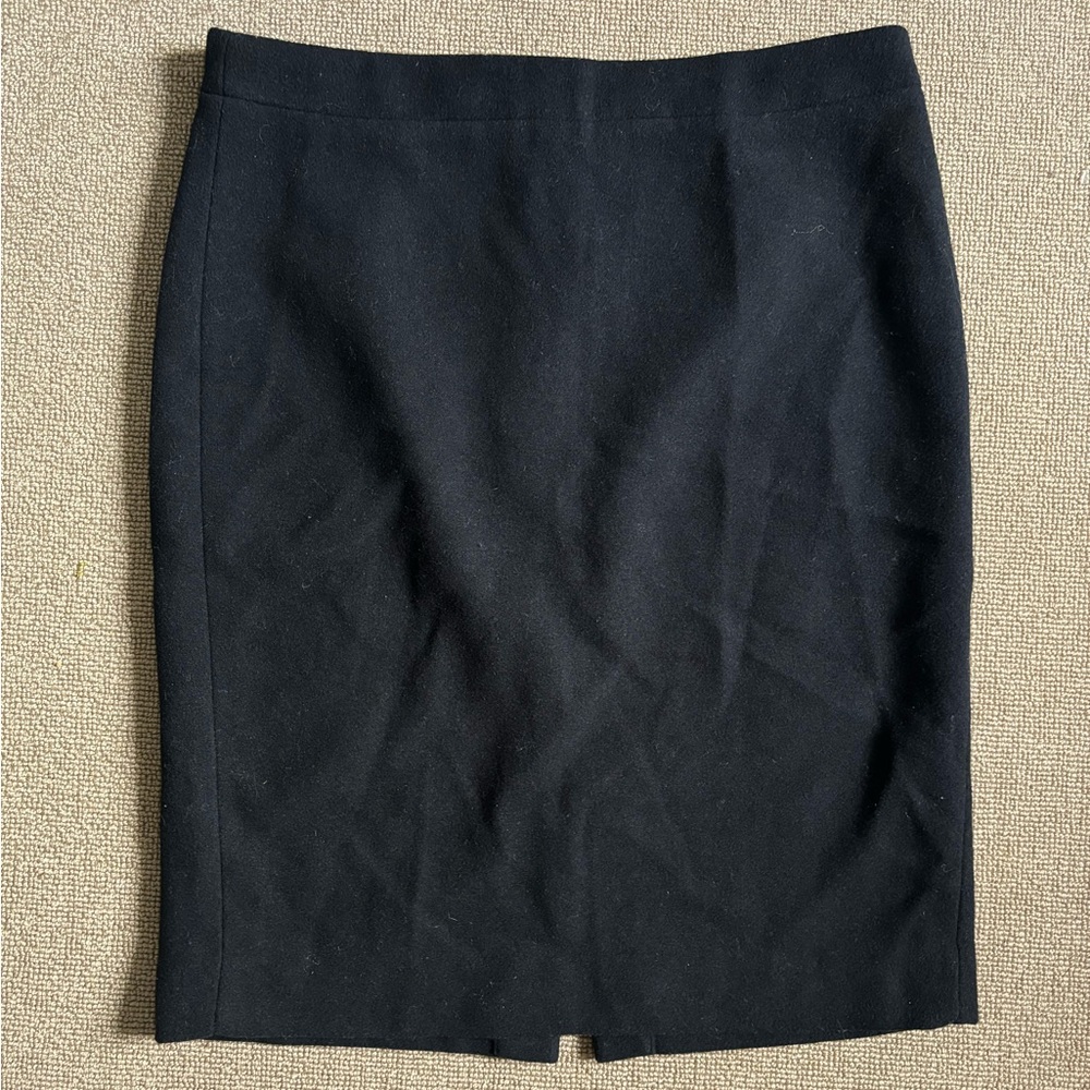 J. Crew Classic Black Pencil Skirt